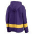 Фото #2 товара NFL Minnesota Vikings Women's Halftime Adjustment Long Sleeve Fleece Hooded