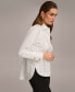 ფოტო #4 პროდუქტის Women's Button Front Collared Shirt