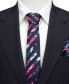 ფოტო #5 პროდუქტის Men's Painted Floral Stripe Tie