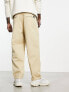 Volcom pleated loose tapered chino in beige