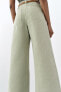 Фото #10 товара Джинсы z1975 wide leg cropped с высокой посадкой и ремнем ZARA