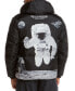 Фото #6 товара Men's NASA-Inspired Reversible Two-in-One Puffer Jacket with Astronaut Interior