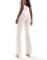 Фото #5 товара ASOS DESIGN co-ord ribbed flare trousers in cream