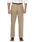 ფოტო #2 პროდუქტის Men's Premium No Iron Khaki Classic Fit Pleat Hidden Expandable Waist Pants