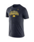 Фото #3 товара Men's Brand Navy Michigan Wolverines College Football Playoff 2023 National Champions Velocity Legend Performance T-shirt