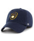 Фото #1 товара Men's Navy Milwaukee Brewers Franchise Logo Fitted Hat