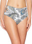 Ella Moss 240236 Womens Breezy Boho High-Waist Bottom Swimwear White Size Medium