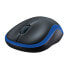 Фото #7 товара Logitech Wireless Mouse M185 - Ambidextrous - Optical - RF Wireless - 1000 DPI - Black - Blue