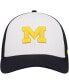 Фото #2 товара Men's White, Navy Michigan Wolverines Freshman Trucker Adjustable Hat