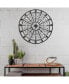 Фото #7 товара 42 Inch Round Medallion Wall Mount Metal Accent Decor, Handmade Circle Design, Antique