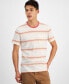 Фото #1 товара Men's Felix Short Sleeve Crewneck Striped T-Shirt, Created for Macy's
