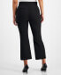 Фото #2 товара Petite Button-Front High-Rise Cropped Sailor Pants, Created for Macy's