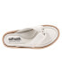 Фото #8 товара Softwalk Eliza S2220-111 Womens White Leather Flip-Flops Sandals Shoes 9