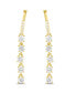 ფოტო #3 პროდუქტის Dangling Huggie Earrings in 14K Gold Plated Sterling Silver