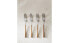 Set of brunch forks with wood-effect handle