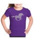 Big Girl's Word Art T-shirt - Horse Breeds