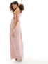 Фото #5 товара Y.A.S Bridesmaid plisse one shoulder maxi dress in pink