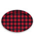 Vintage Lodge Buffalo Check Melamine Oval Platter Красный, 20 - фото #1