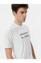 Фото #2 товара 4sam10022hk 000 Beyaz Erkek Pamuk T-shirt