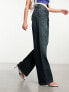 Фото #1 товара Weekday Ample low waist loose fit straight leg jeans in swamp blue
