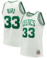 Men's Larry Bird White Boston Celtics 1985-86 Hardwood Classics Swingman Jersey Белый, L - фото #1