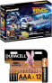 Фото #1 товара Playmobil Back to the Future 70317 DeLorean with Light Effects, from 6 Years + Duracell Plus AAA Alkaline Batteries, Pack of 12