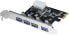 Фото #1 товара Kontroler LogiLink PCIe 2.0 x1 - 4x USB 3.0 (PC0057)