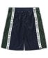 ფოტო #2 პროდუქტის Men's Navy and Hunter Green Milwaukee Bucks Big and Tall Tape Mesh Shorts