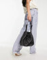 Фото #3 товара Bolongaro Trevor mock croc leather bucket bag in black