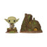 Фото #1 товара FUNKO Star Wars Pop! Town Vinyl Figure Yoda´S Hut Empire Strikes Back 40Th Anniversary 9 cm Figure