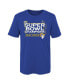 ფოტო #3 პროდუქტის Preschool Girls and Boys Royal Los Angeles Rams Super Bowl LVI Champions Parade T-shirt