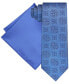 Men's Ornate Medallion Tie & Solid Pocket Square Set