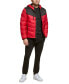 Фото #5 товара Men's Chevron Quilted Hooded Puffer Jacket, Created for Macy's