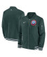 Фото #1 товара Men's Hunter Green Colorado Rockies Authentic Collection Game Time Bomber Full-Zip Jacket
