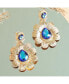 ფოტო #3 პროდუქტის Women's Teardrop Flora Drop Earrings