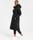 Фото #3 товара Womens Maxi Belted Hooded Puffer Coat