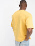 Champion Rochester good vibes graphic print t-shirt in yellow