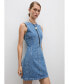 Фото #1 товара Women's Ripped Short Denim Dress