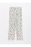 DREAM Gömlek Yaka Çiçekli Uzun Kollu Kadın Pijama Takımı