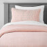 Фото #1 товара Twin Seersucker Kids' Duvet Cover Pink - Pillowfort