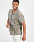 Фото #1 товара Men's Rhodes Textured Stripe Dobby Button Down Camp Shirt