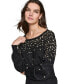 ფოტო #5 პროდუქტის Petite Pearl-Embellished Pullover Sweater