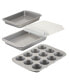 Фото #1 товара Nonstick 4-Pc. Bakeware 12-Cup Muffin Pan and Cake Pan Set