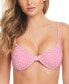 ფოტო #1 პროდუქტის Women's Animal-Print Underwire Bikini Top