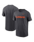 ფოტო #1 პროდუქტის Men's Anthracite Clemson Tigers Primetime Evergreen Wordmark T-Shirt