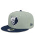 Фото #1 товара Men's Sage, Navy Memphis Grizzlies Two-Tone Color Pack 9FIFTY Snapback Hat