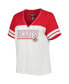 ფოტო #3 პროდუქტის Women's White, Scarlet Ohio State Buckeyes Plus Size Field Game Glitter T-shirt