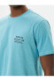 Erkek T-shirt Mavi 4sam10221hk