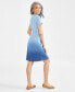 Фото #4 товара Petite Ombré Easy-Knit Dress, Created for Macy's