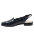 Фото #4 товара Trotters Lena T2009-400 Womens Black Leather Slip On Slingback Flats Shoes 6.5
